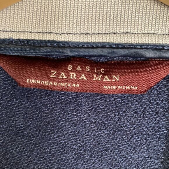 Zara Men's Medium Navy Quilted Vest - Picture 2 of 8